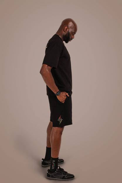 ACTIVELY BLACK COTTON GREATNESS SHORTS