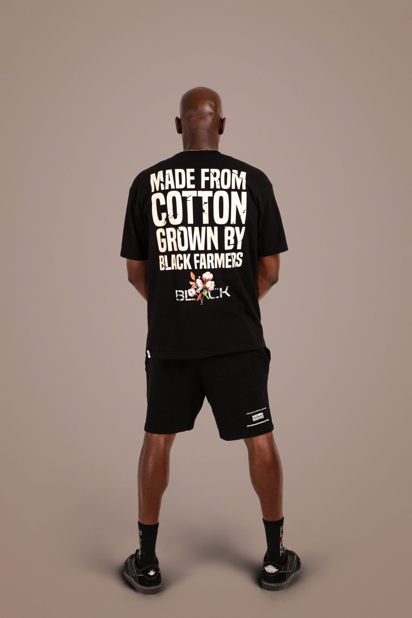 ACTIVELY BLACK COTTON MADE SHIRT