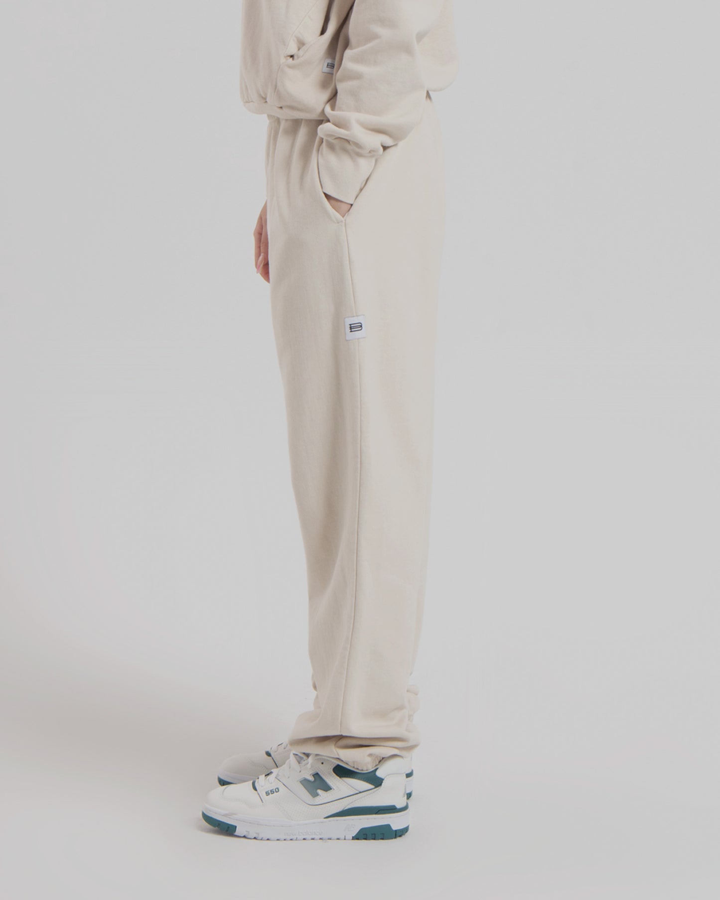 WOMENS LW FLEECE PANTS - NATURAL