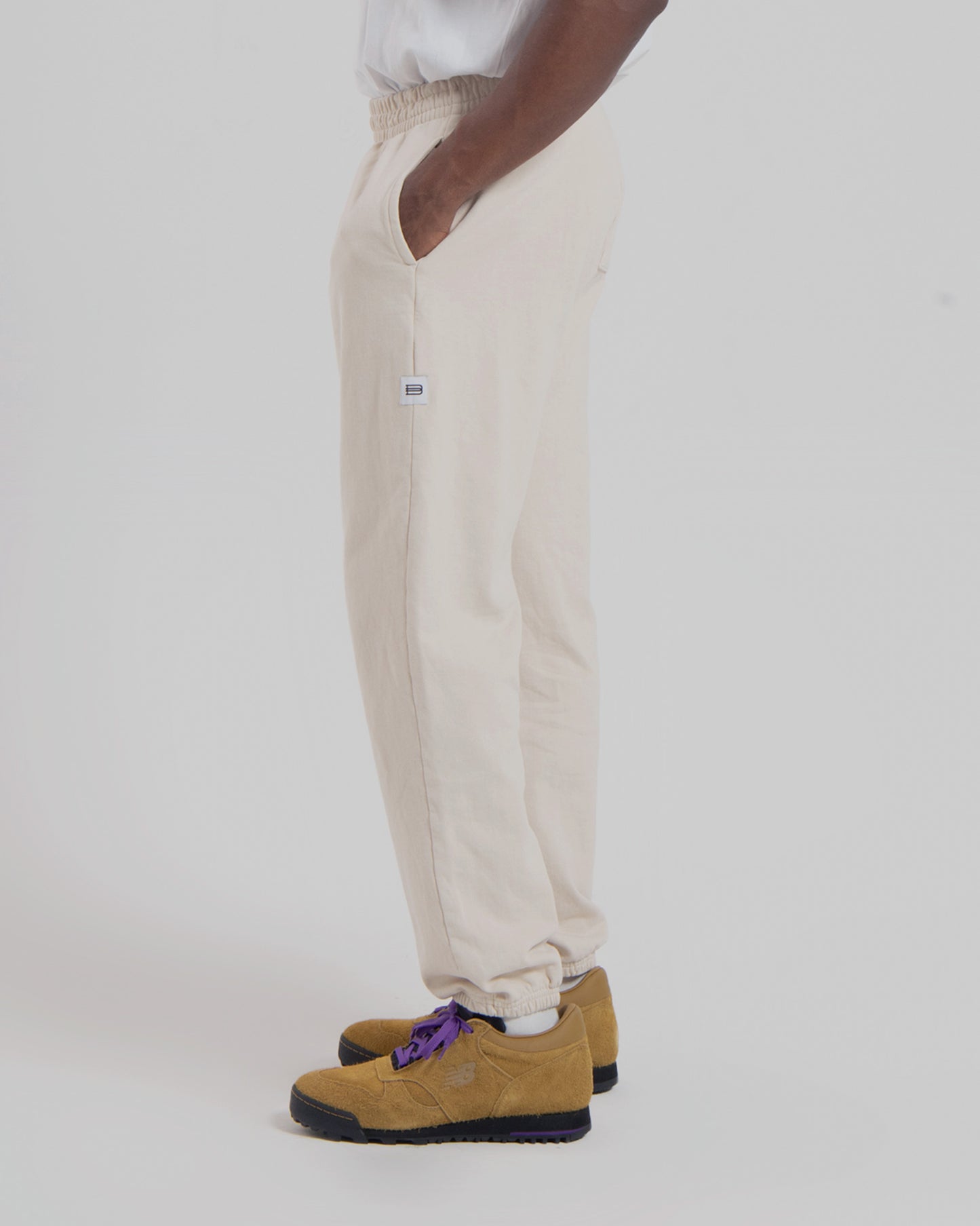 MENS LW FLEECE PANTS - NATURAL