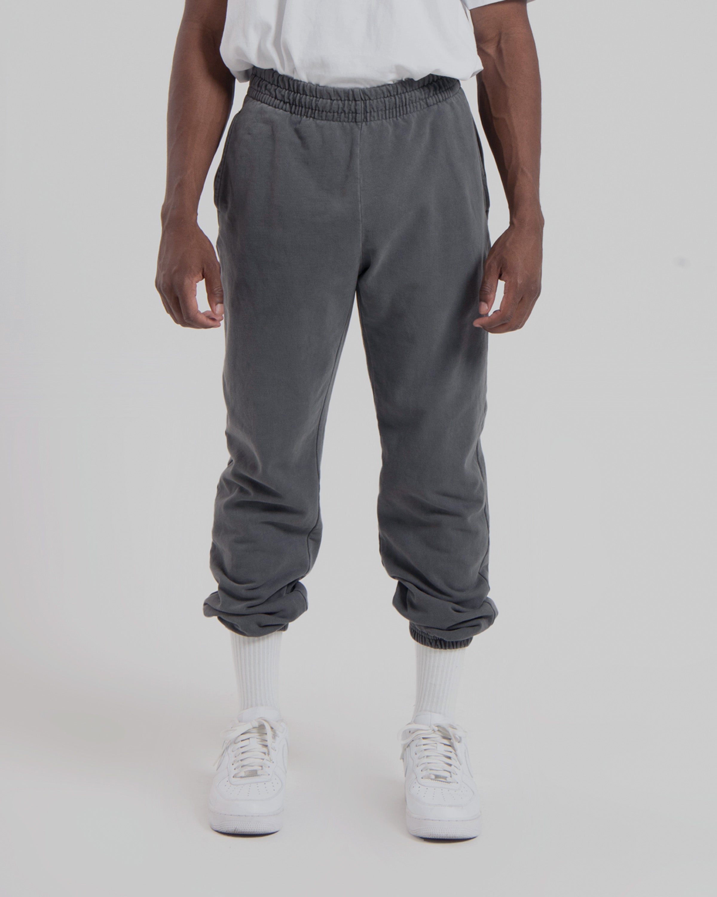 MENS LW FLEECE PANTS - STEEL GREY