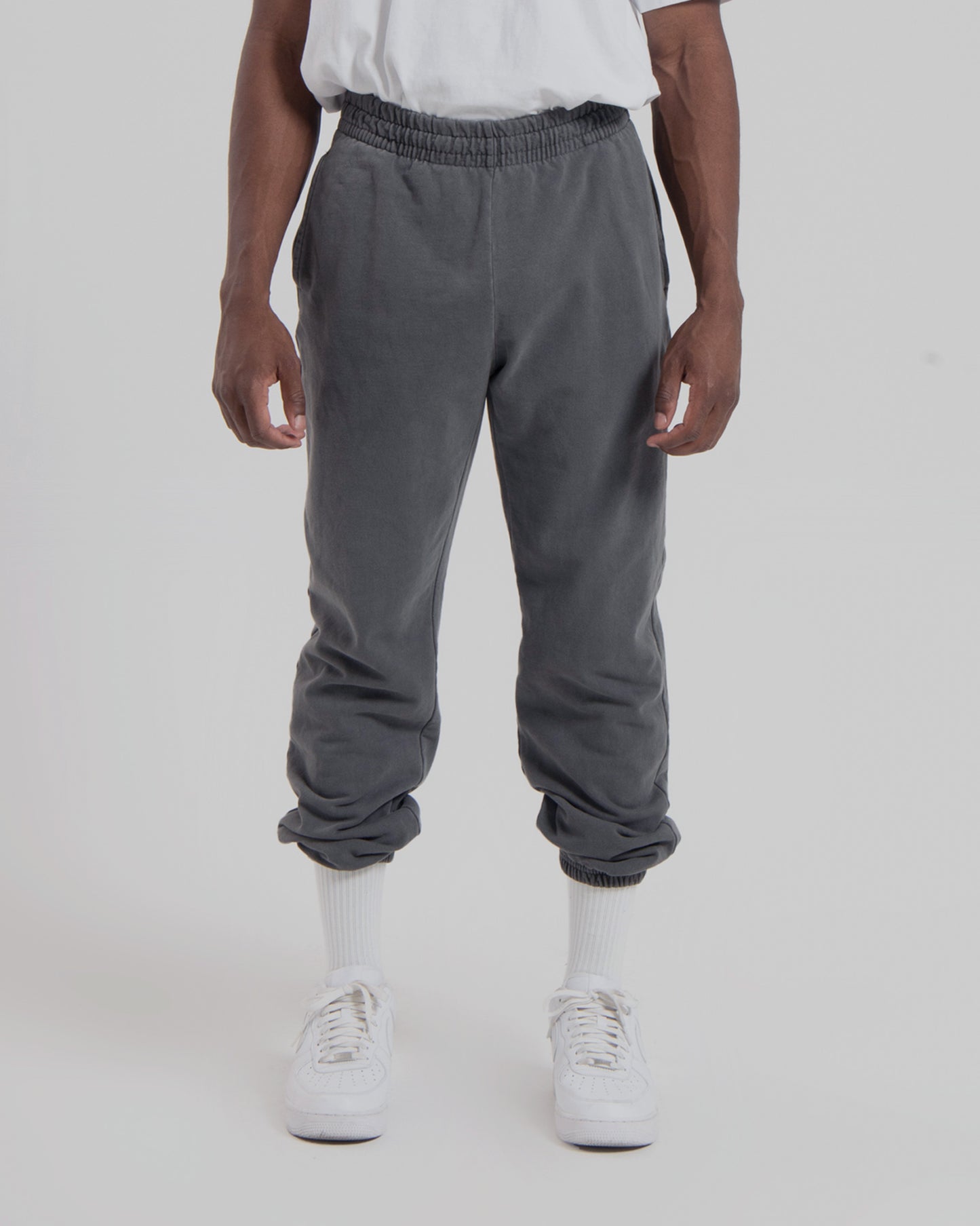 MENS LW FLEECE PANTS - STEEL GREY