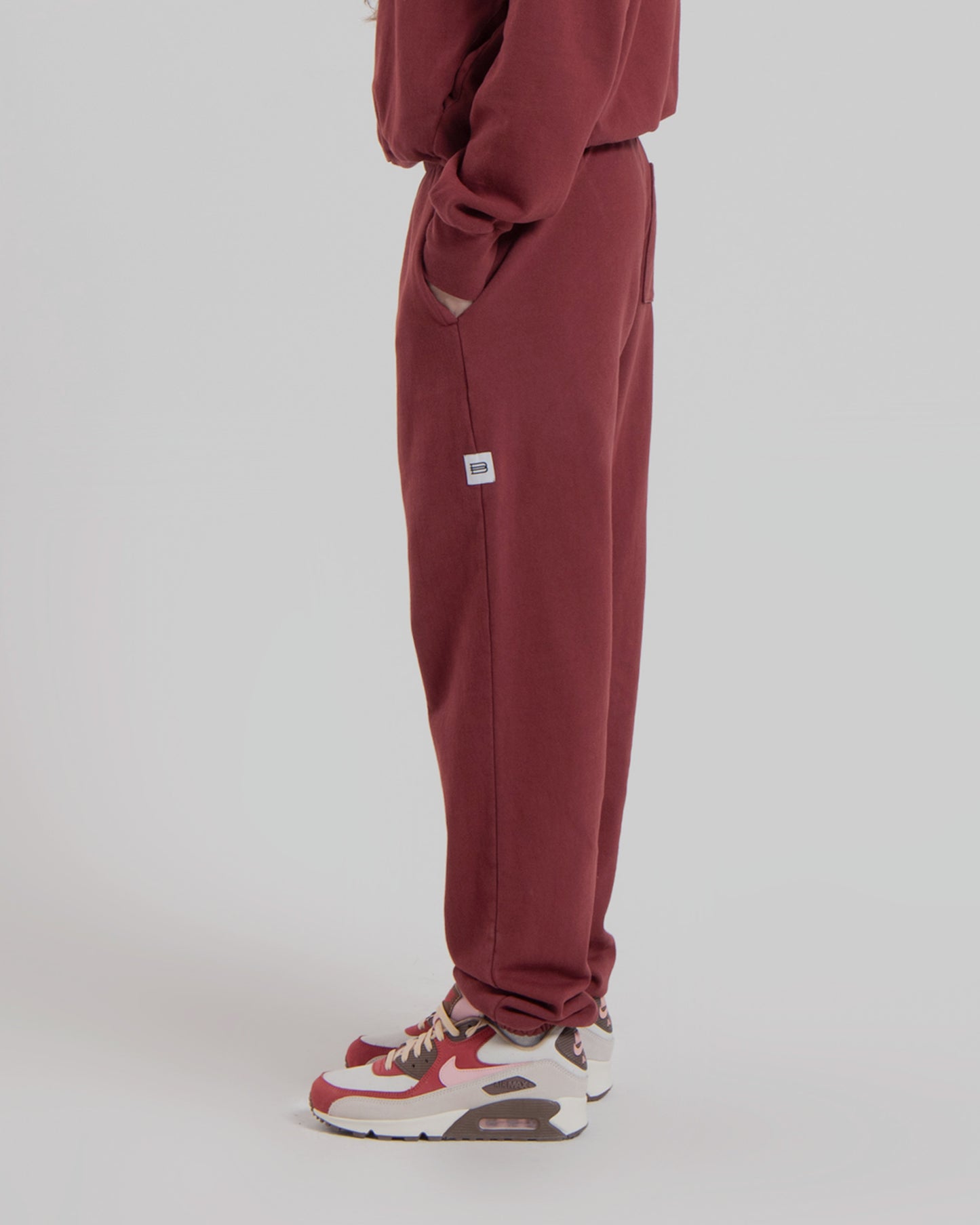 WOMENS LW FLEECE PANTS - MARSALA