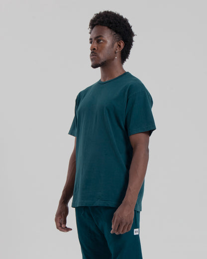 DROP SHOULDER S/S TEE - HUNTER GREEN