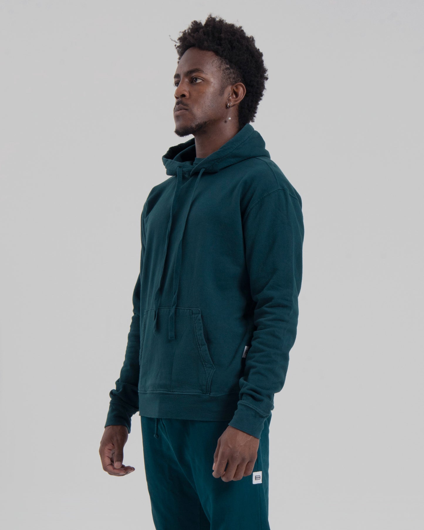 BASIC HOODIE - HUNTER GREEN