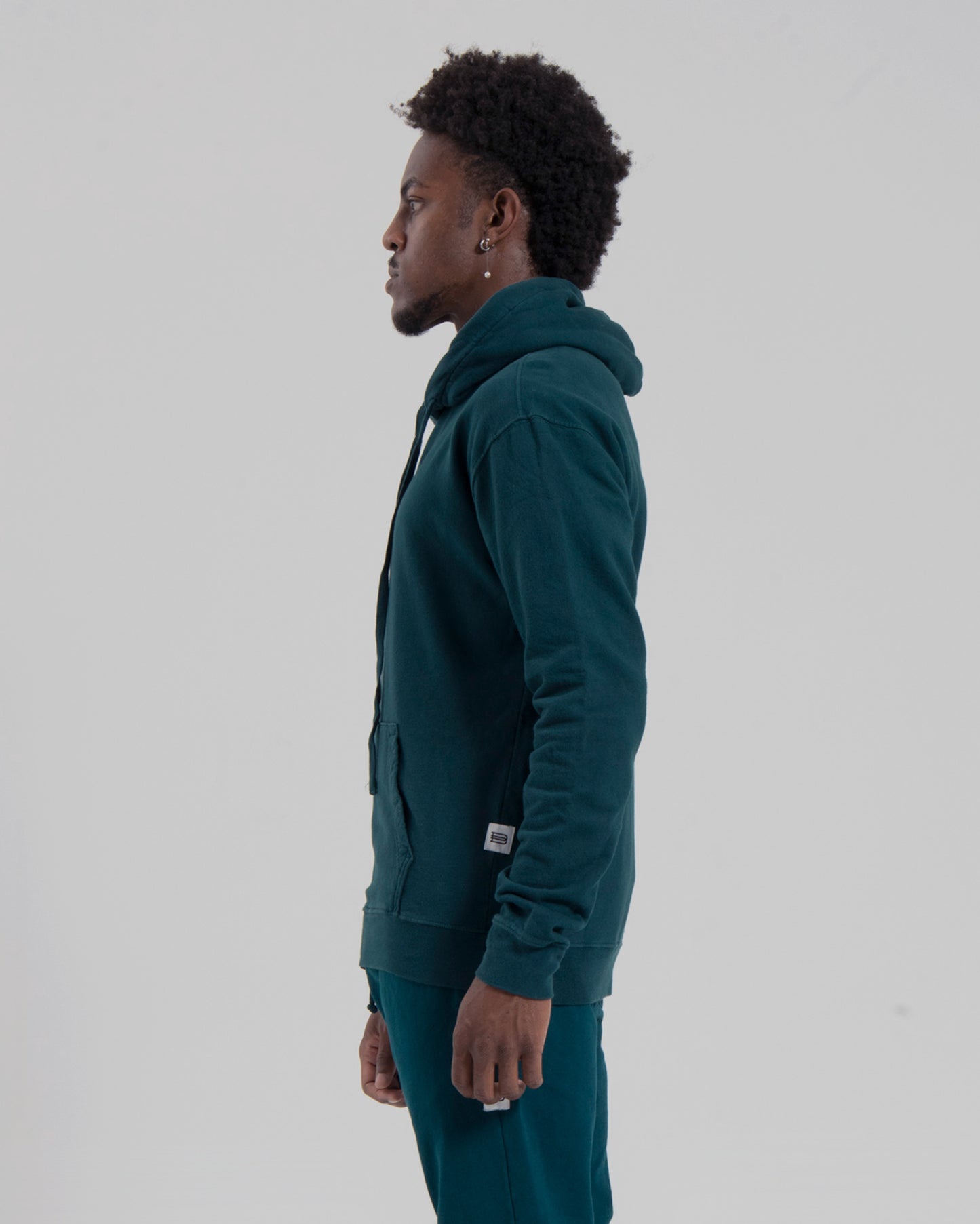 BASIC HOODIE - HUNTER GREEN