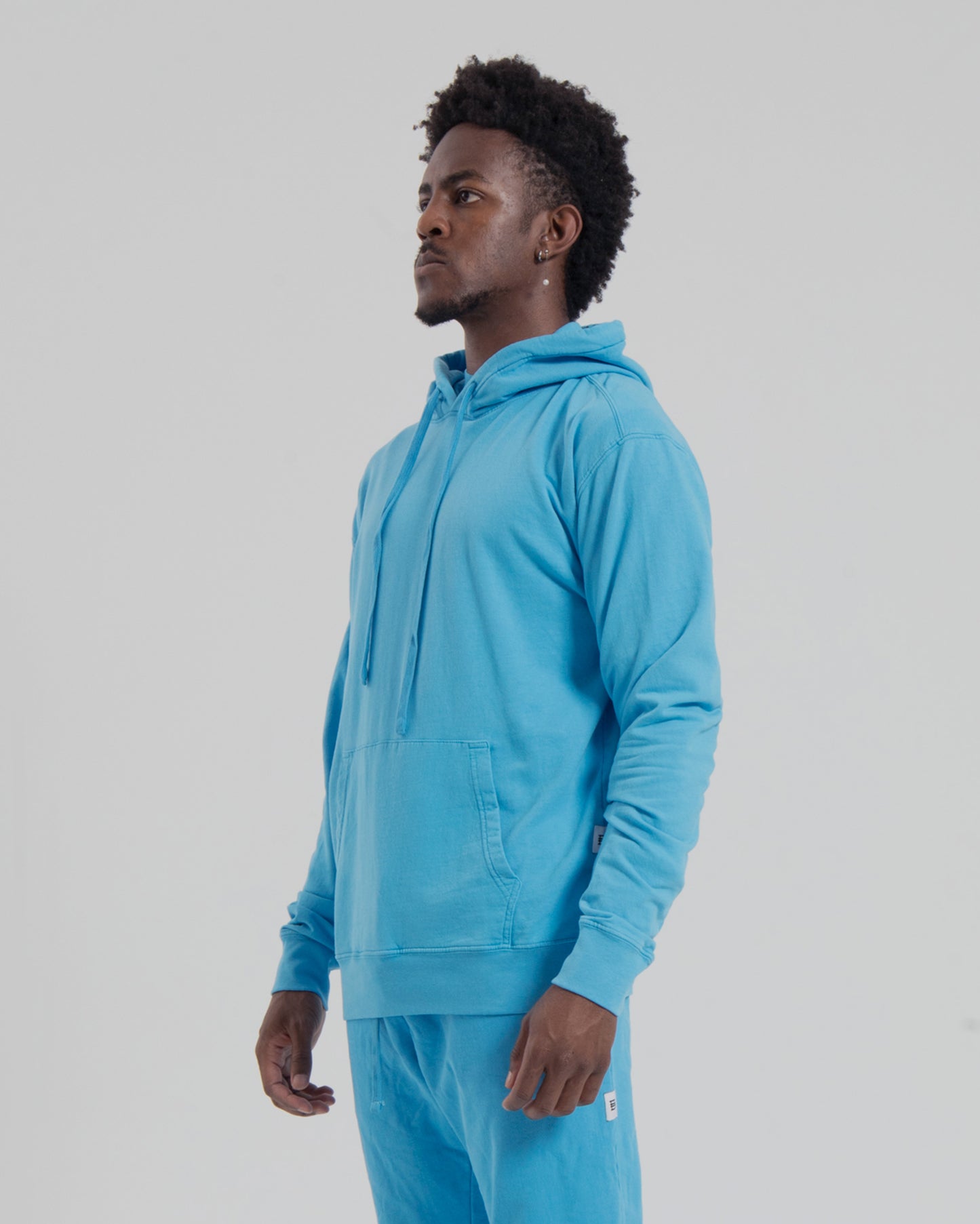BASIC HOODIE - MEDIUM BLUE