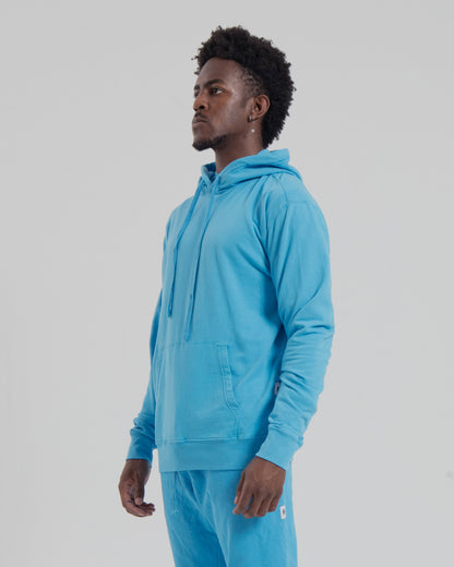 BASIC HOODIE - MEDIUM BLUE