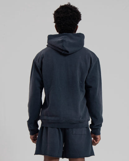 SERPENTINE HOOD - NAVY POTASSIUM WASH